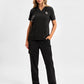 INAURA Avery Womens V-Neck Scrub Top CST941LS