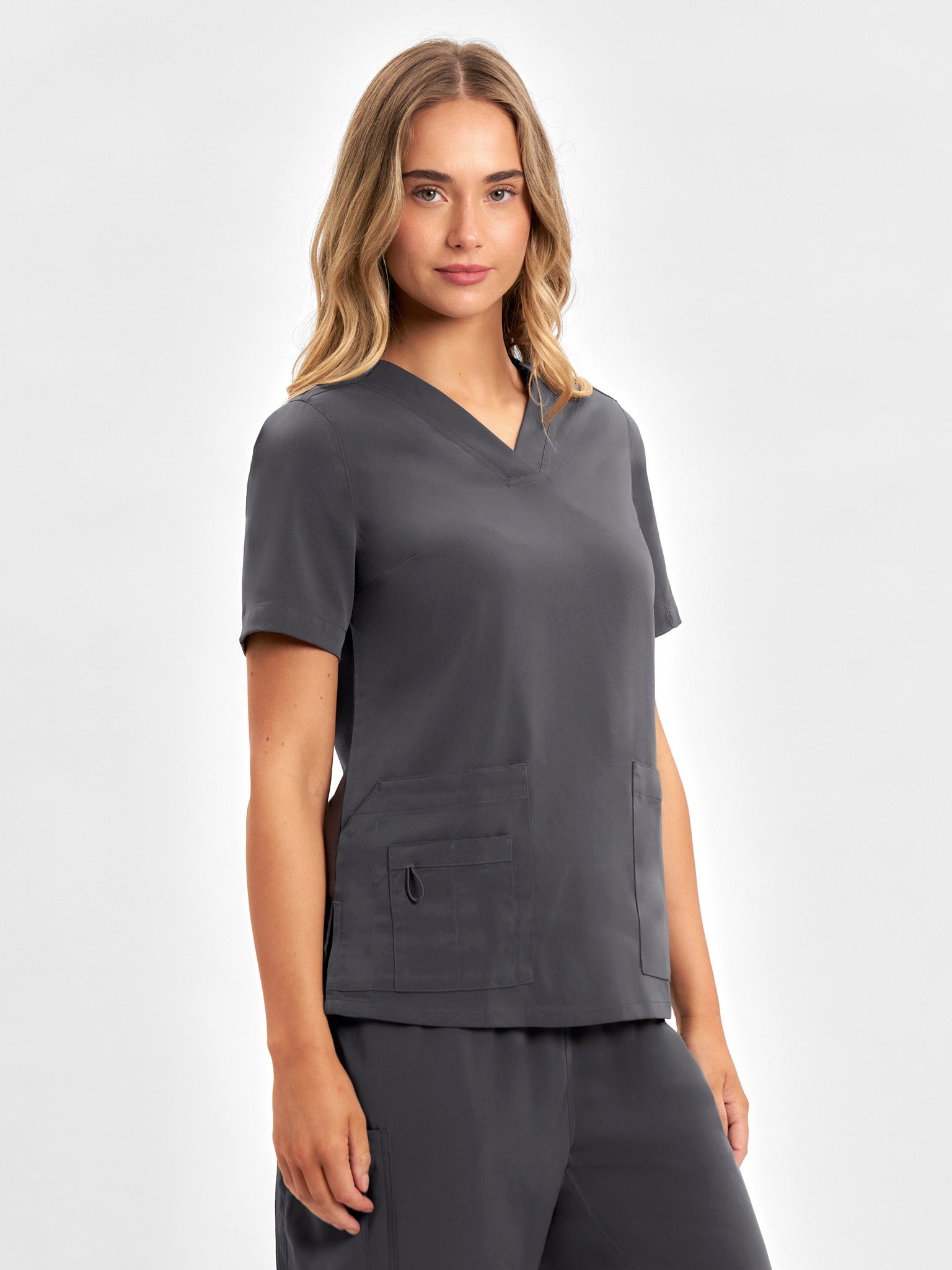 INAURA Avery Womens V-Neck Scrub Top CST941LS