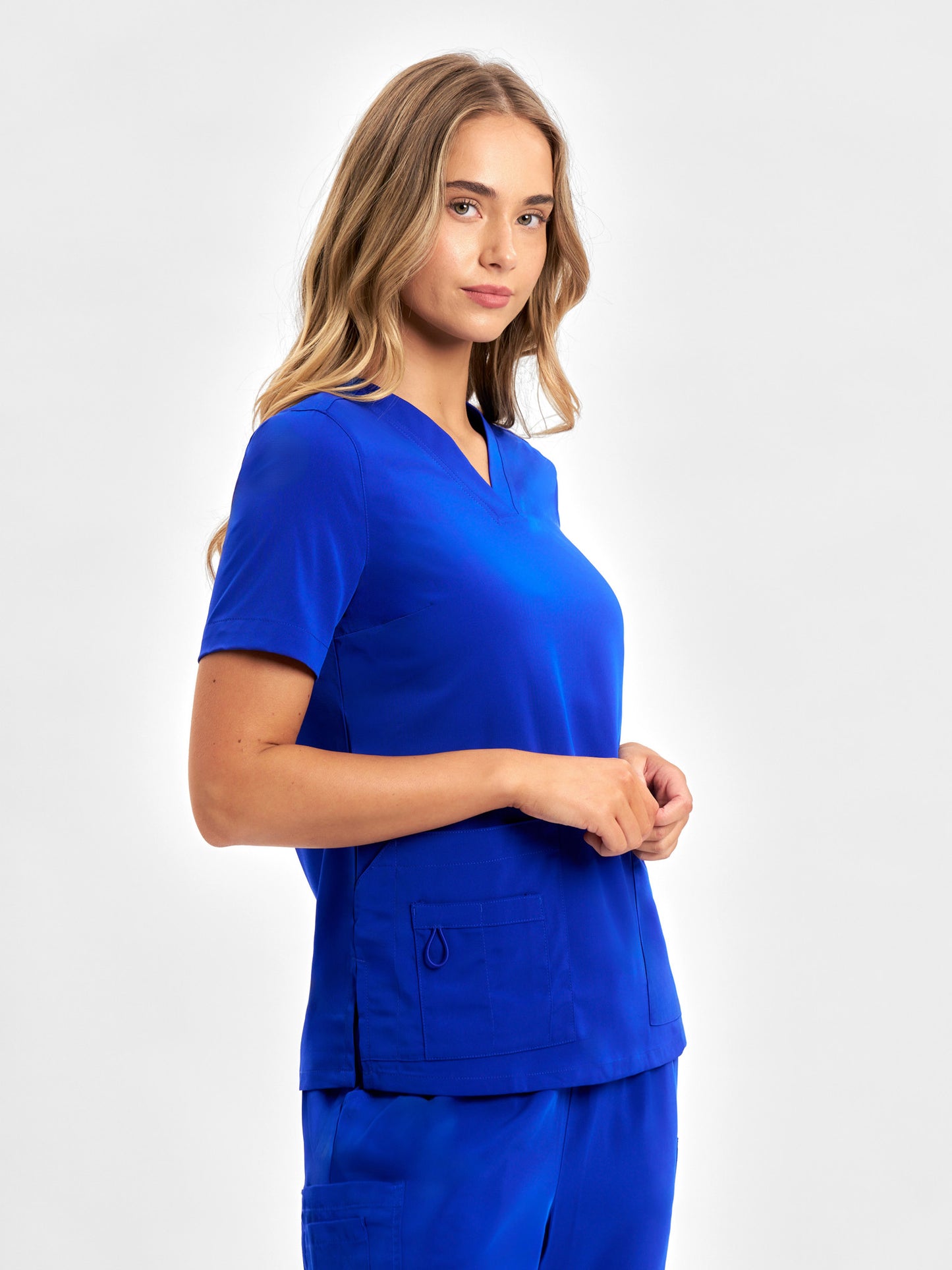 INAURA Avery Womens V-Neck Scrub Top CST941LS