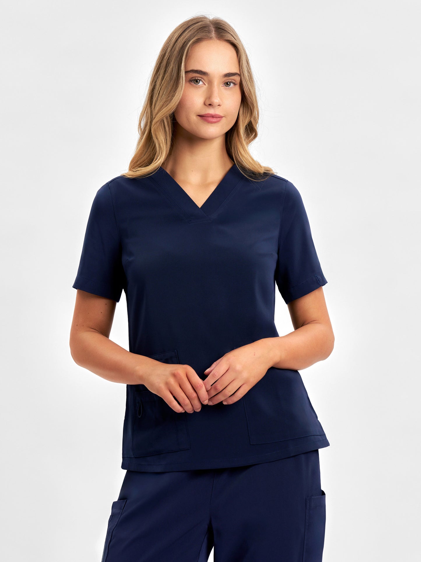 INAURA Avery Womens V-Neck Scrub Top CST941LS