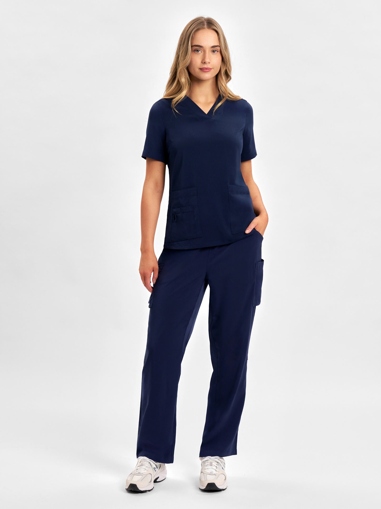 INAURA Avery Womens V-Neck Scrub Top CST941LS