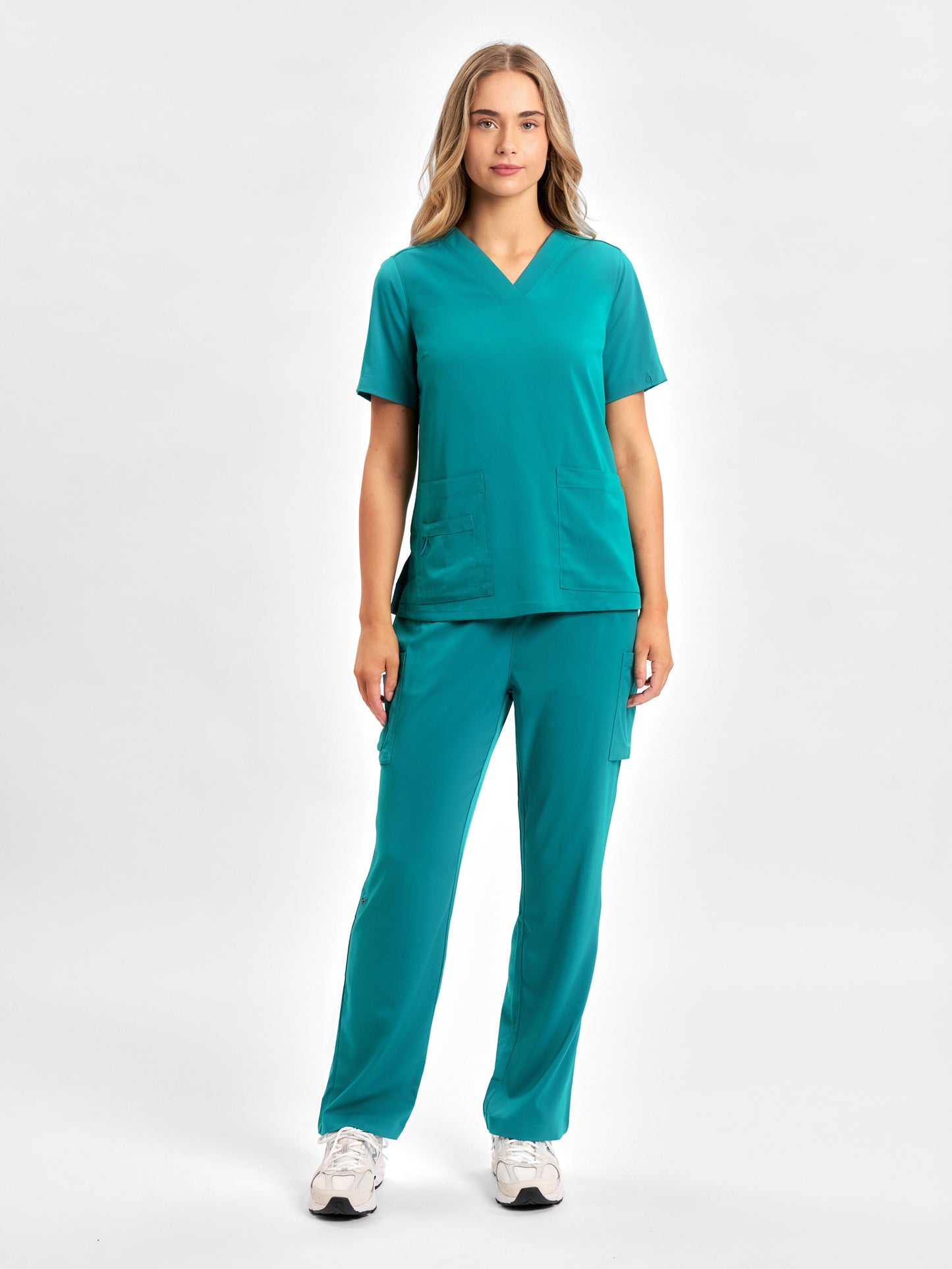 INAURA Avery Womens V-Neck Scrub Top CST941LS