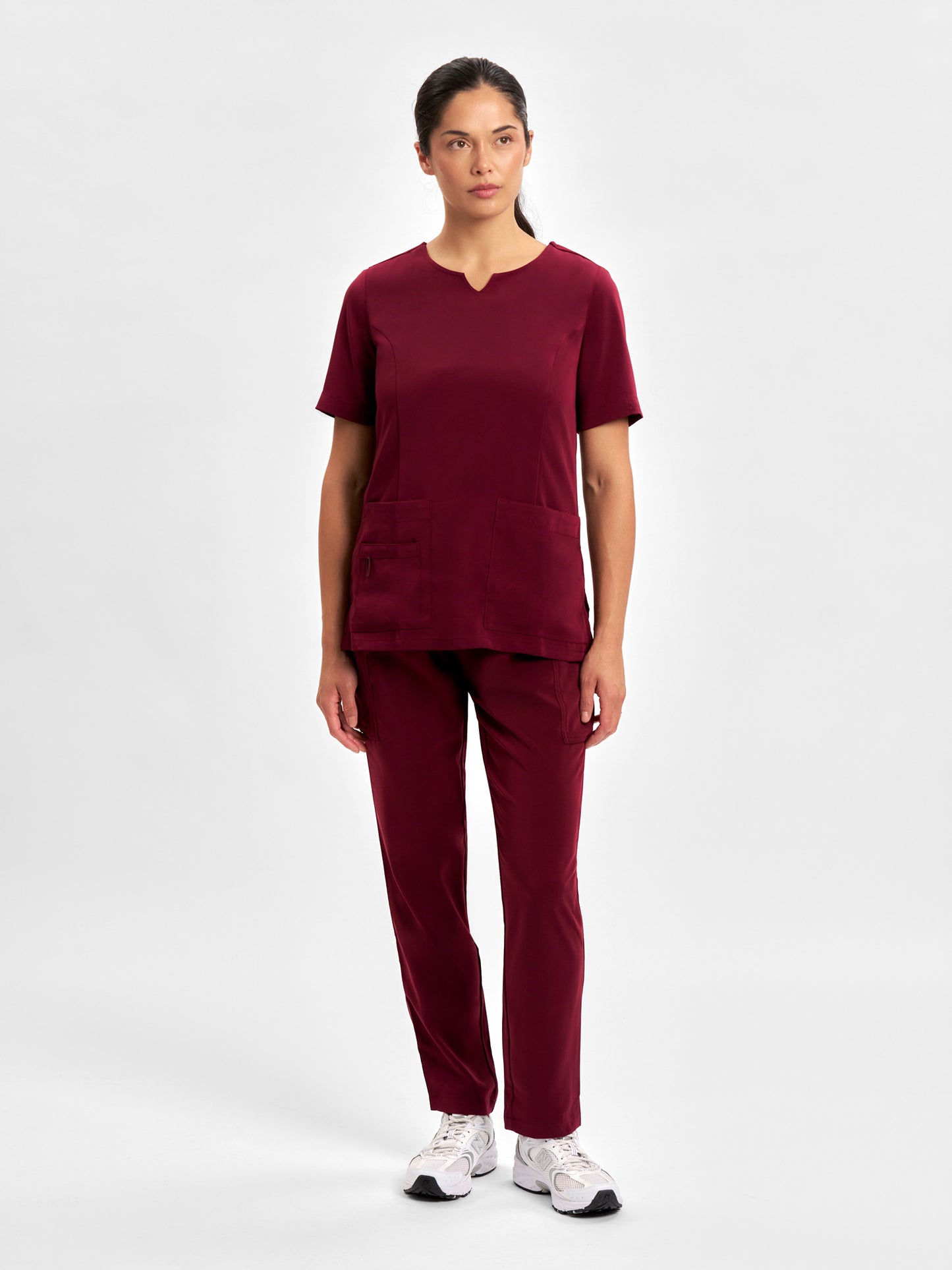 INAURA Avery Womens Round Neck Scrub Top CST942LS