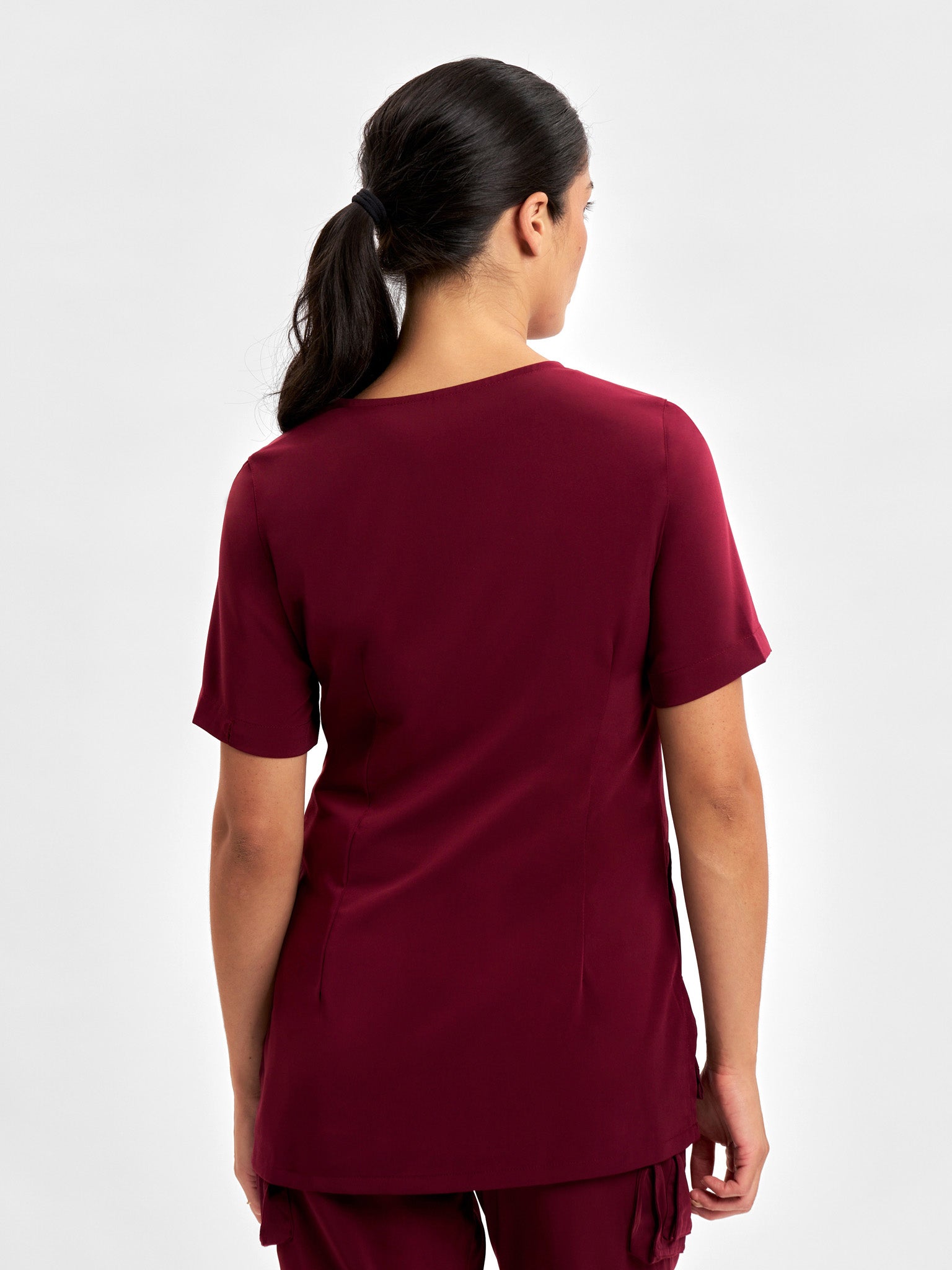INAURA Avery Womens Round Neck Scrub Top CST942LS