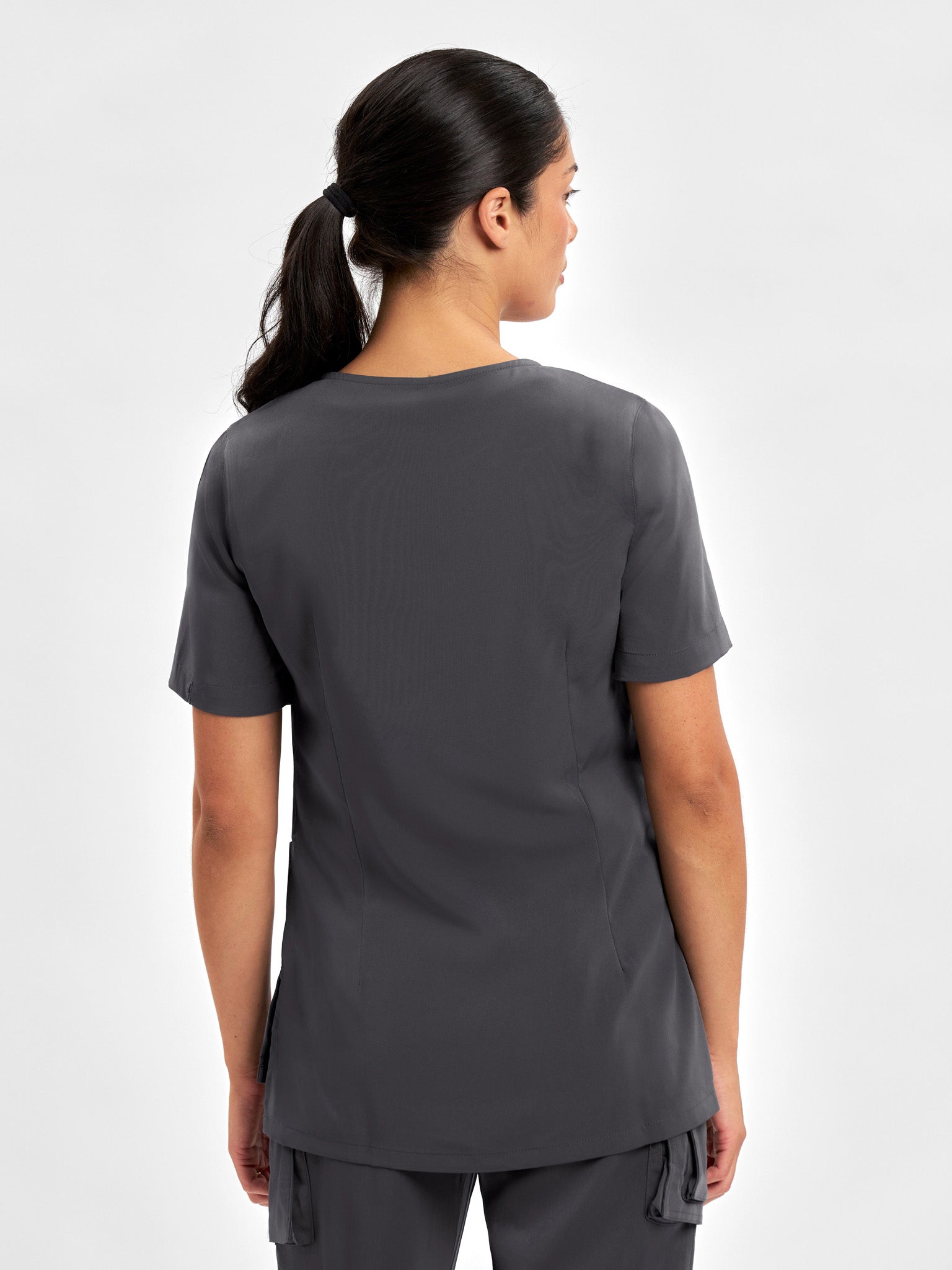 INAURA Avery Womens Round Neck Scrub Top CST942LS