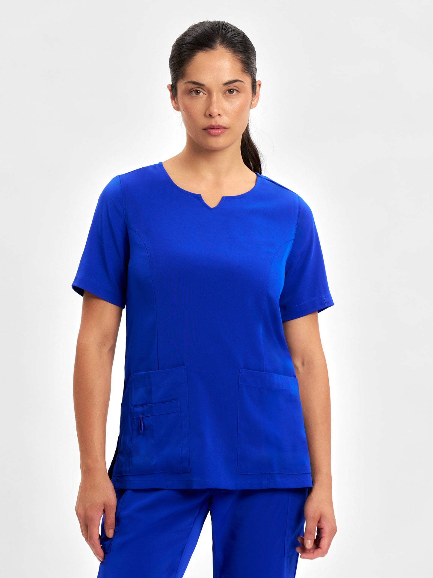 INAURA Avery Womens Round Neck Scrub Top CST942LS