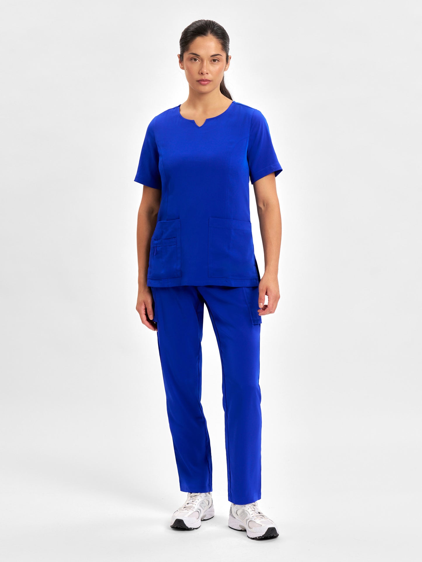 INAURA Avery Womens Round Neck Scrub Top CST942LS