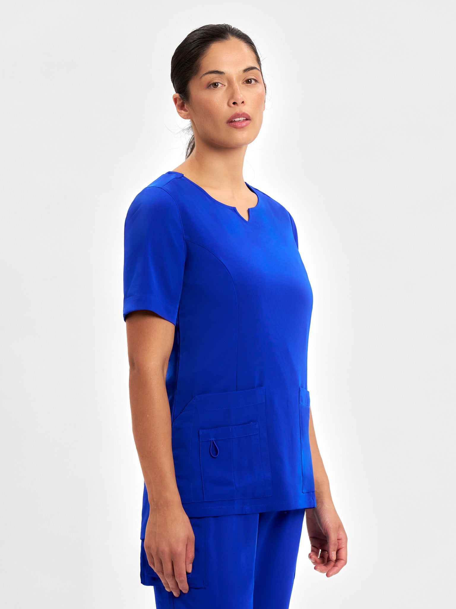 INAURA Avery Womens Round Neck Scrub Top CST942LS
