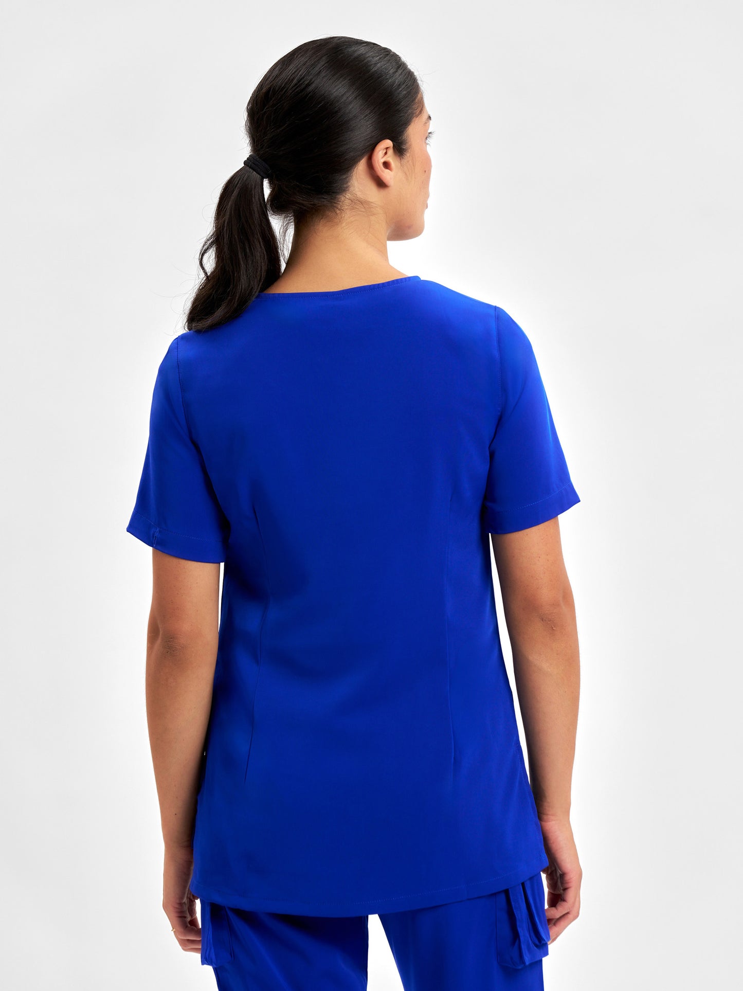 INAURA Avery Womens Round Neck Scrub Top CST942LS