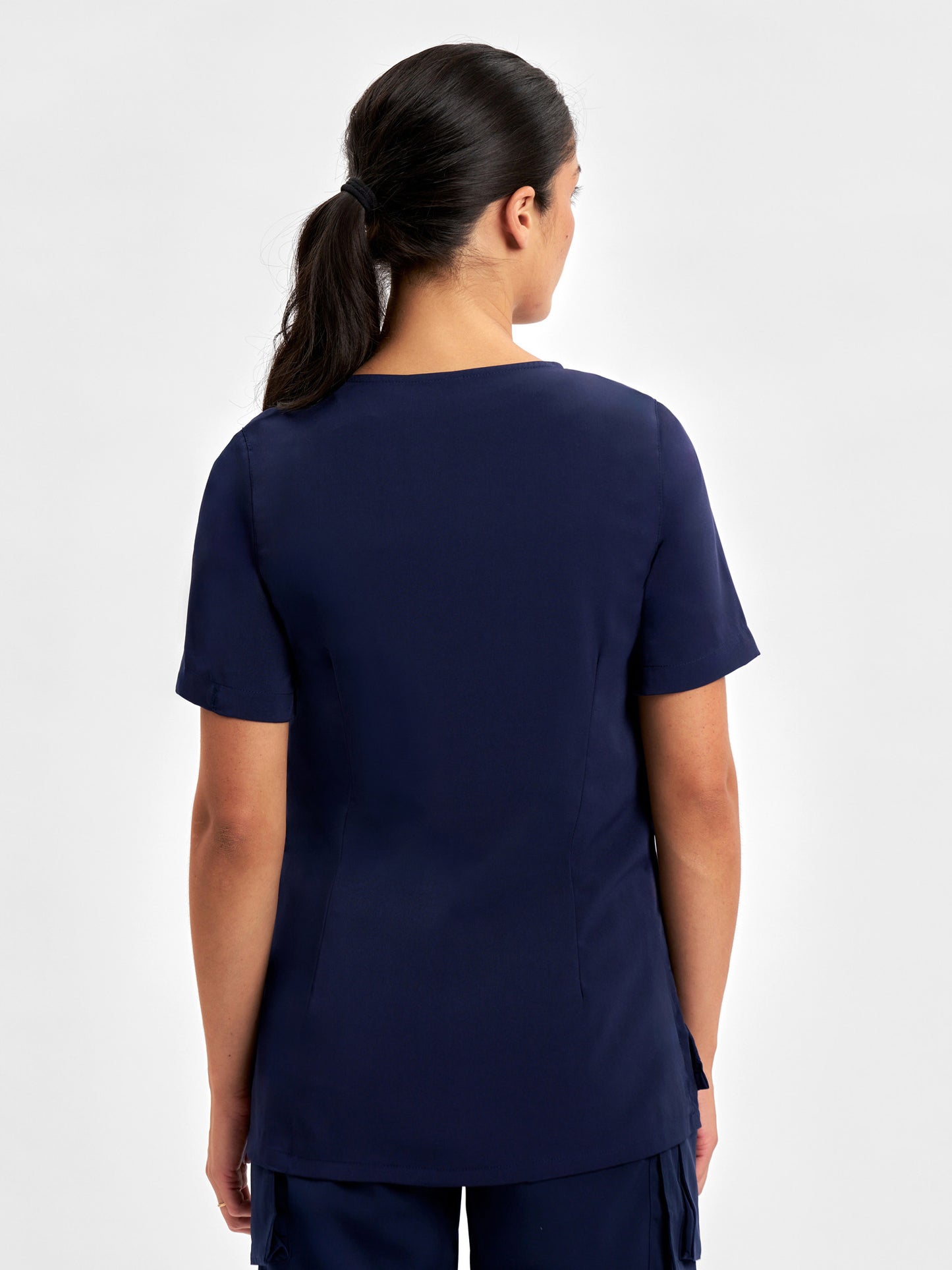 INAURA Avery Womens Round Neck Scrub Top CST942LS