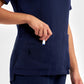 INAURA Avery Womens Round Neck Scrub Top CST942LS