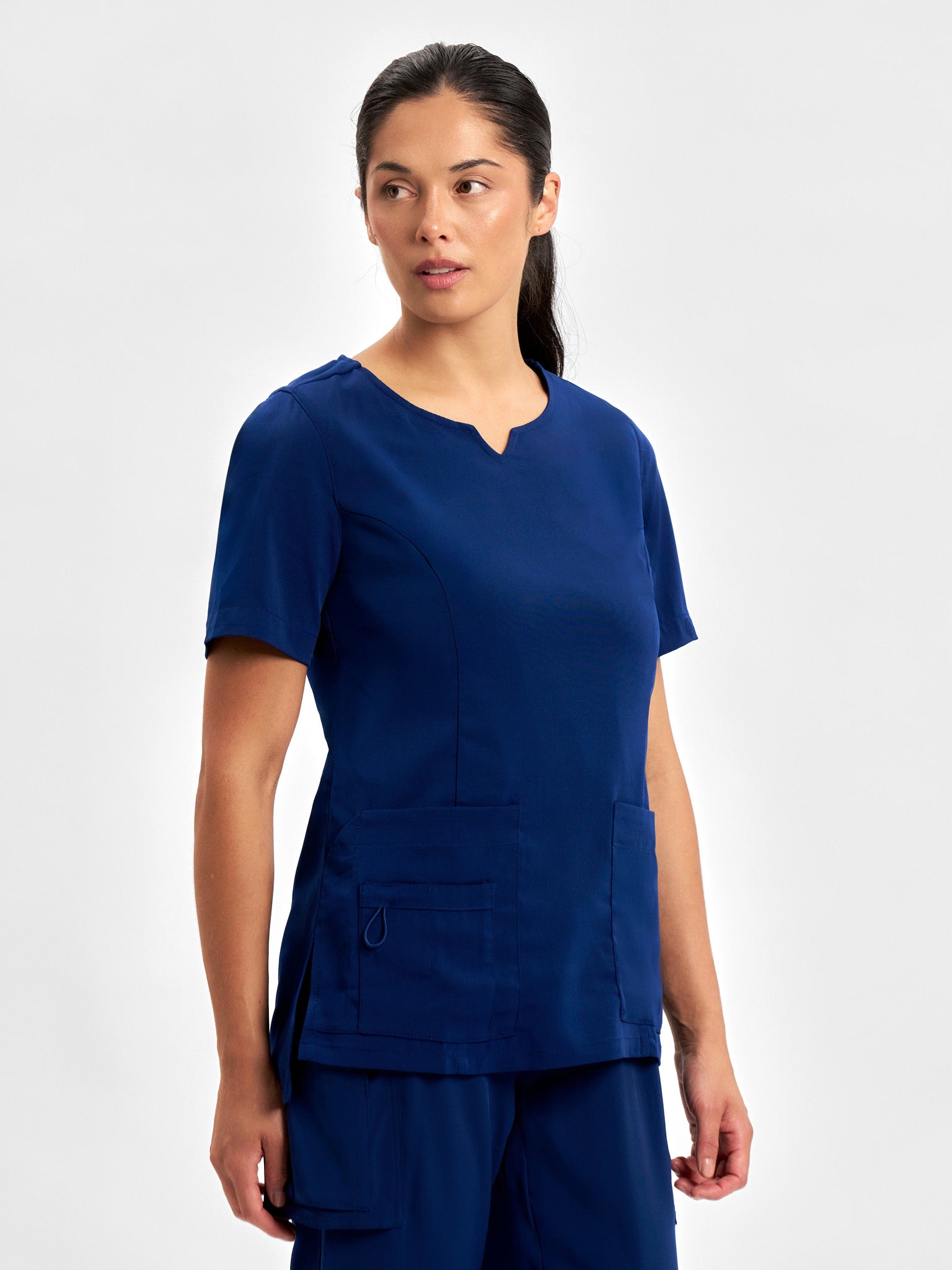 INAURA Avery Womens Round Neck Scrub Top CST942LS