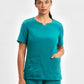 INAURA Avery Womens Round Neck Scrub Top CST942LS