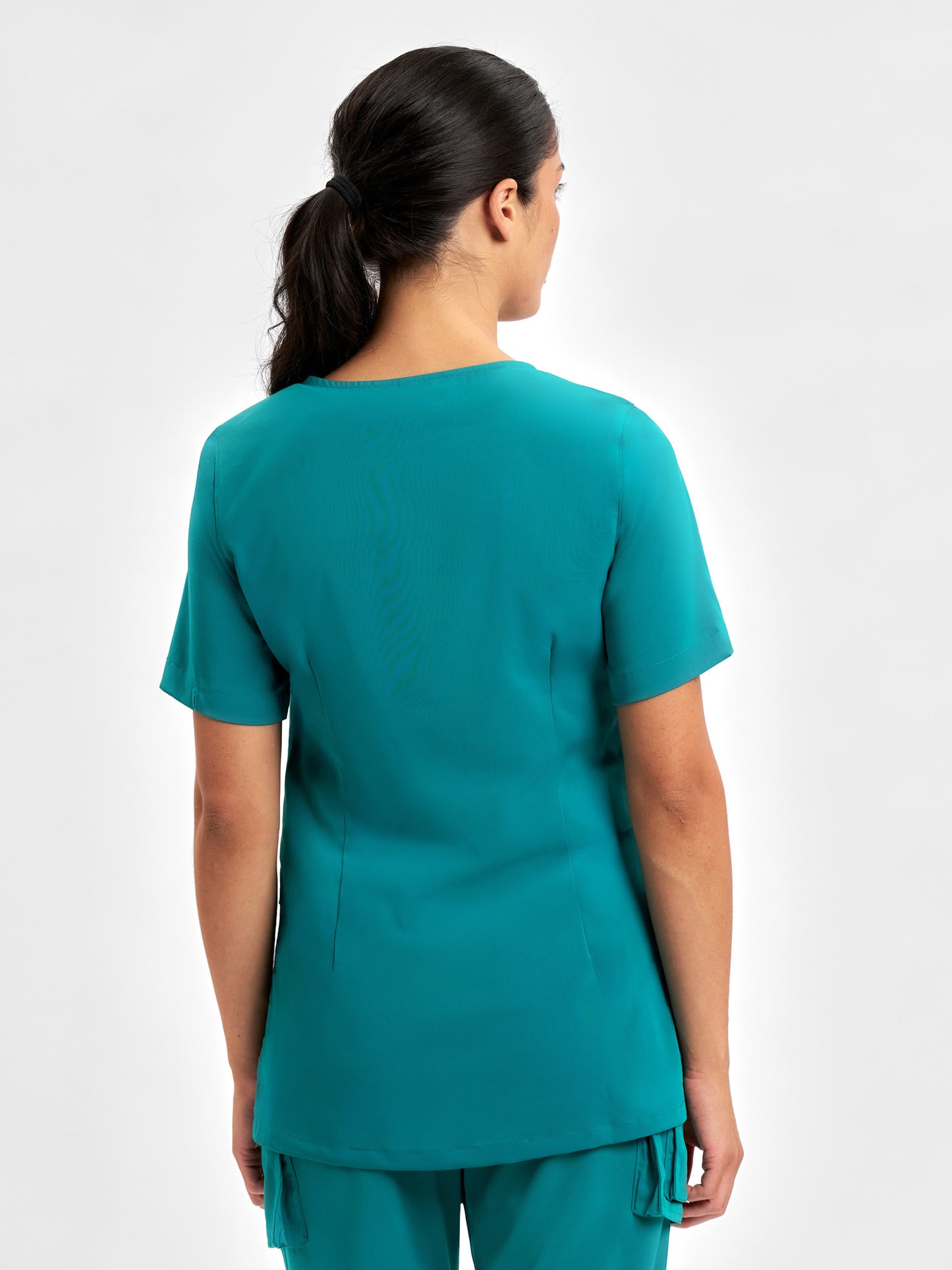 INAURA Avery Womens Round Neck Scrub Top CST942LS