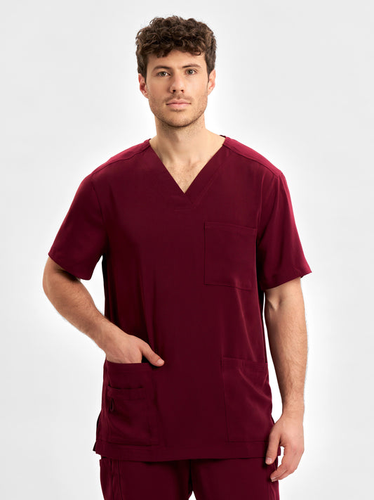 INAURA Avery Mens V-Neck Scrub Top CST945MS