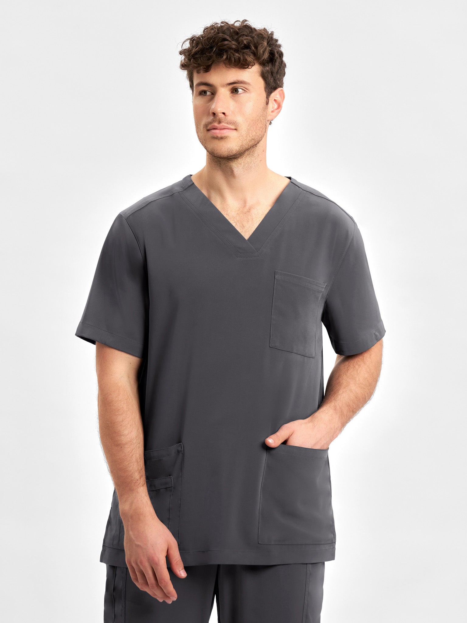 INAURA Avery Mens V-Neck Scrub Top CST945MS