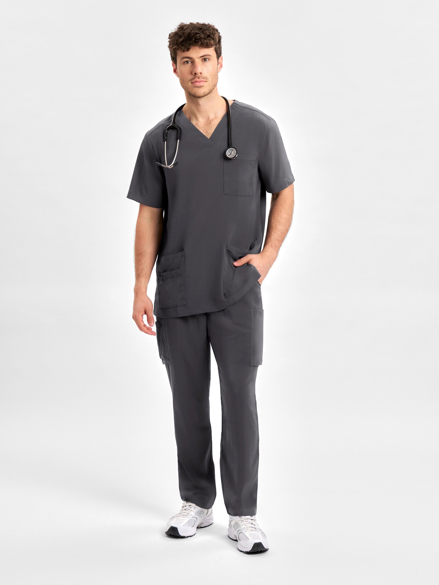 INAURA Avery Mens V-Neck Scrub Top CST945MS