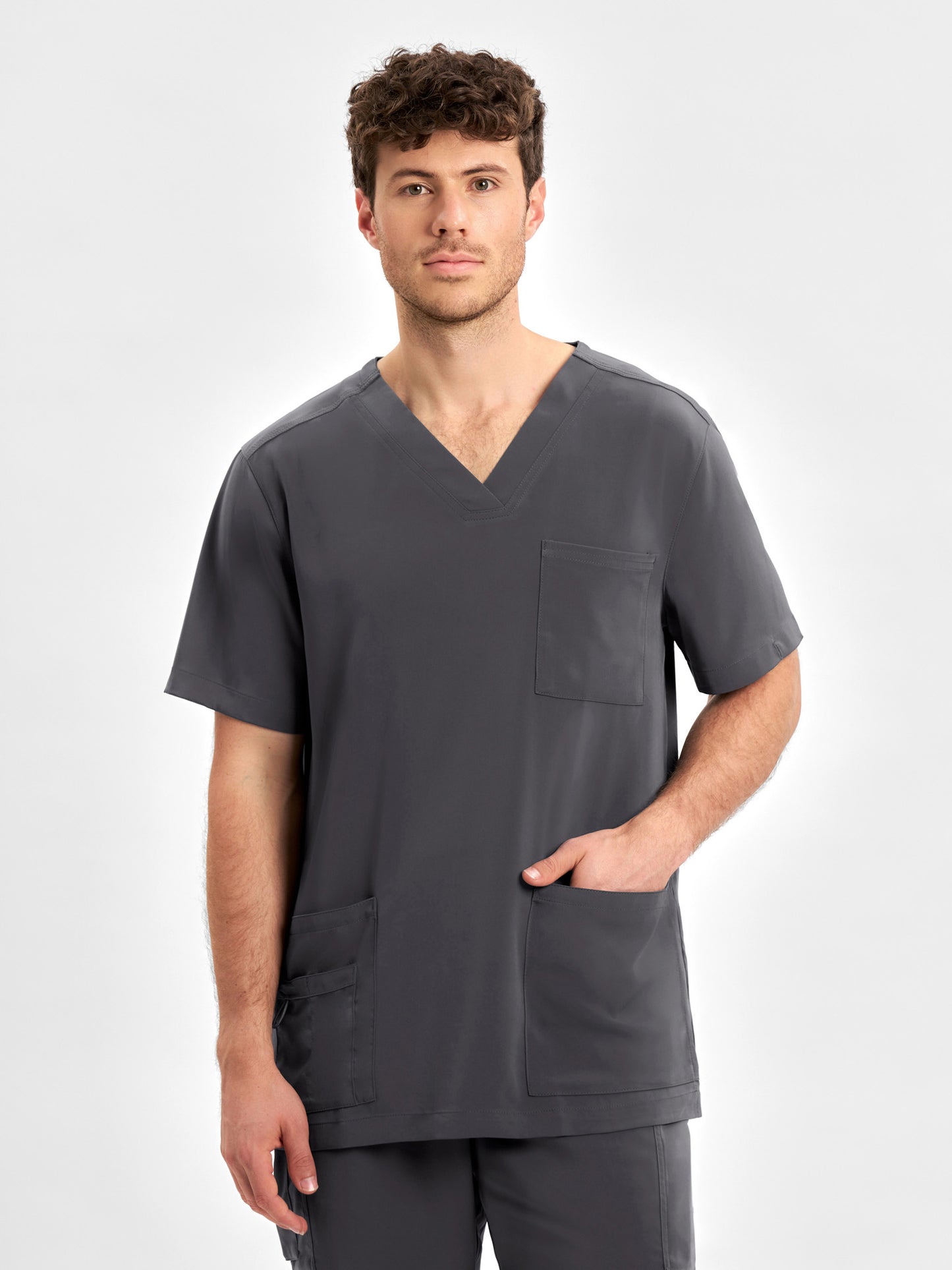 INAURA Avery Mens V-Neck Scrub Top CST945MS