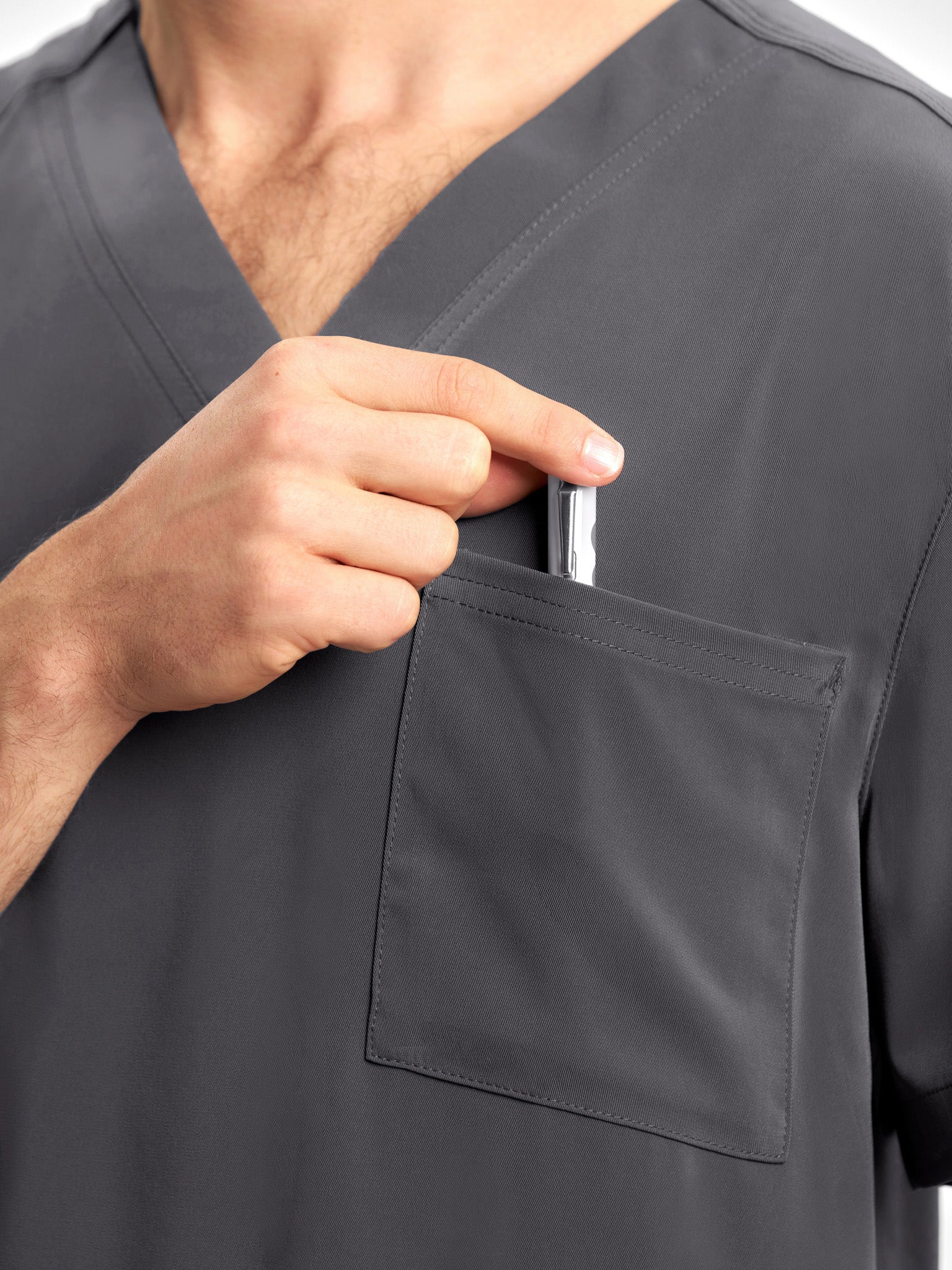 INAURA Avery Mens V-Neck Scrub Top CST945MS