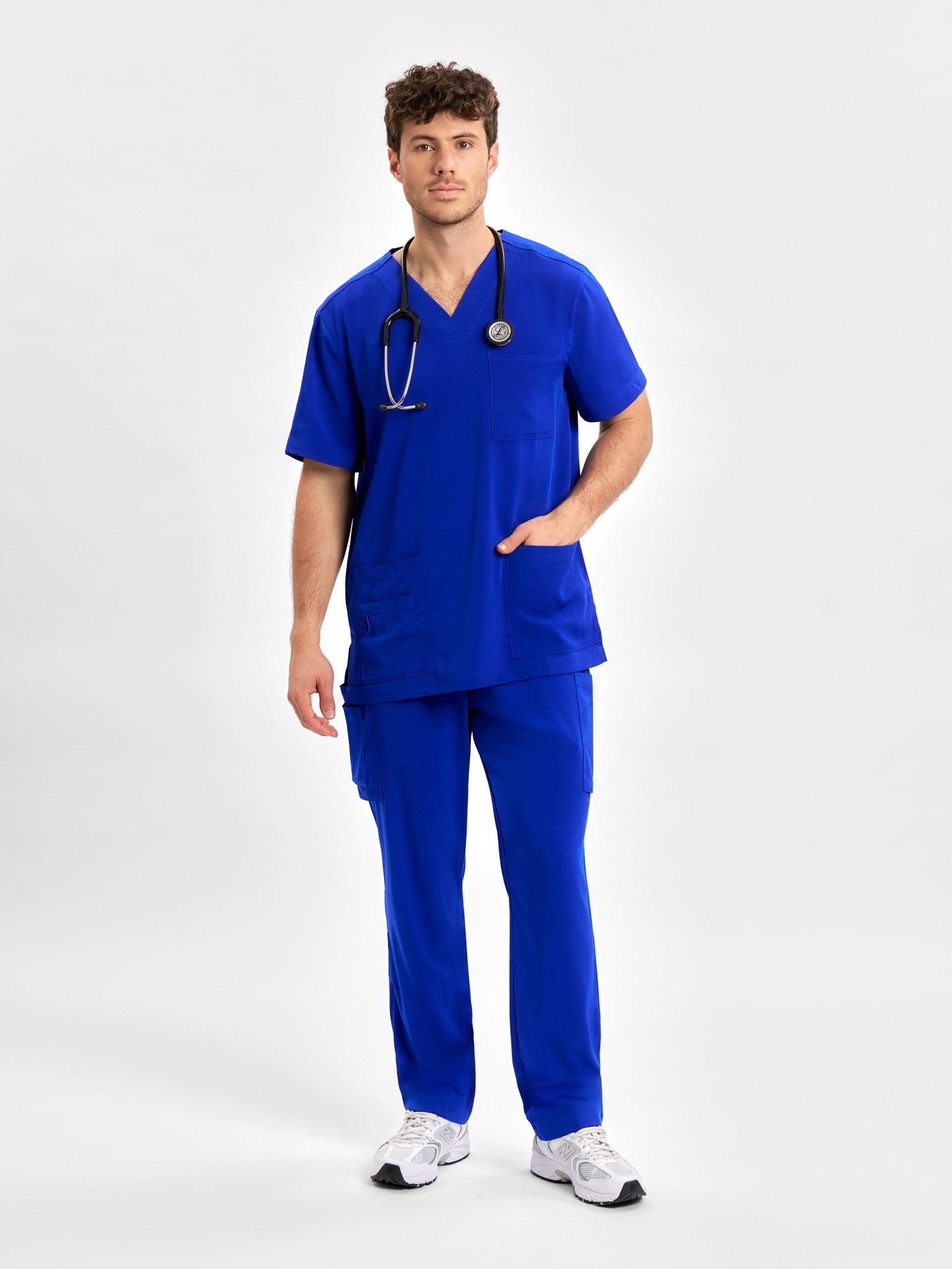 INAURA Avery Mens V-Neck Scrub Top CST945MS