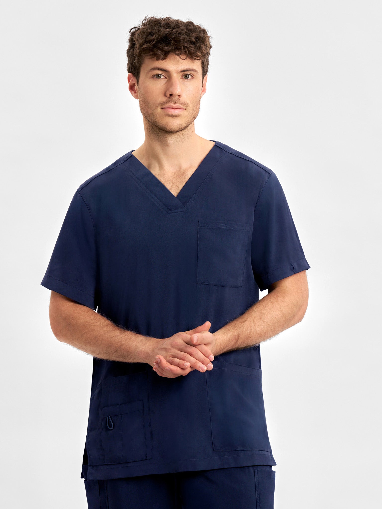 INAURA Avery Mens V-Neck Scrub Top CST945MS