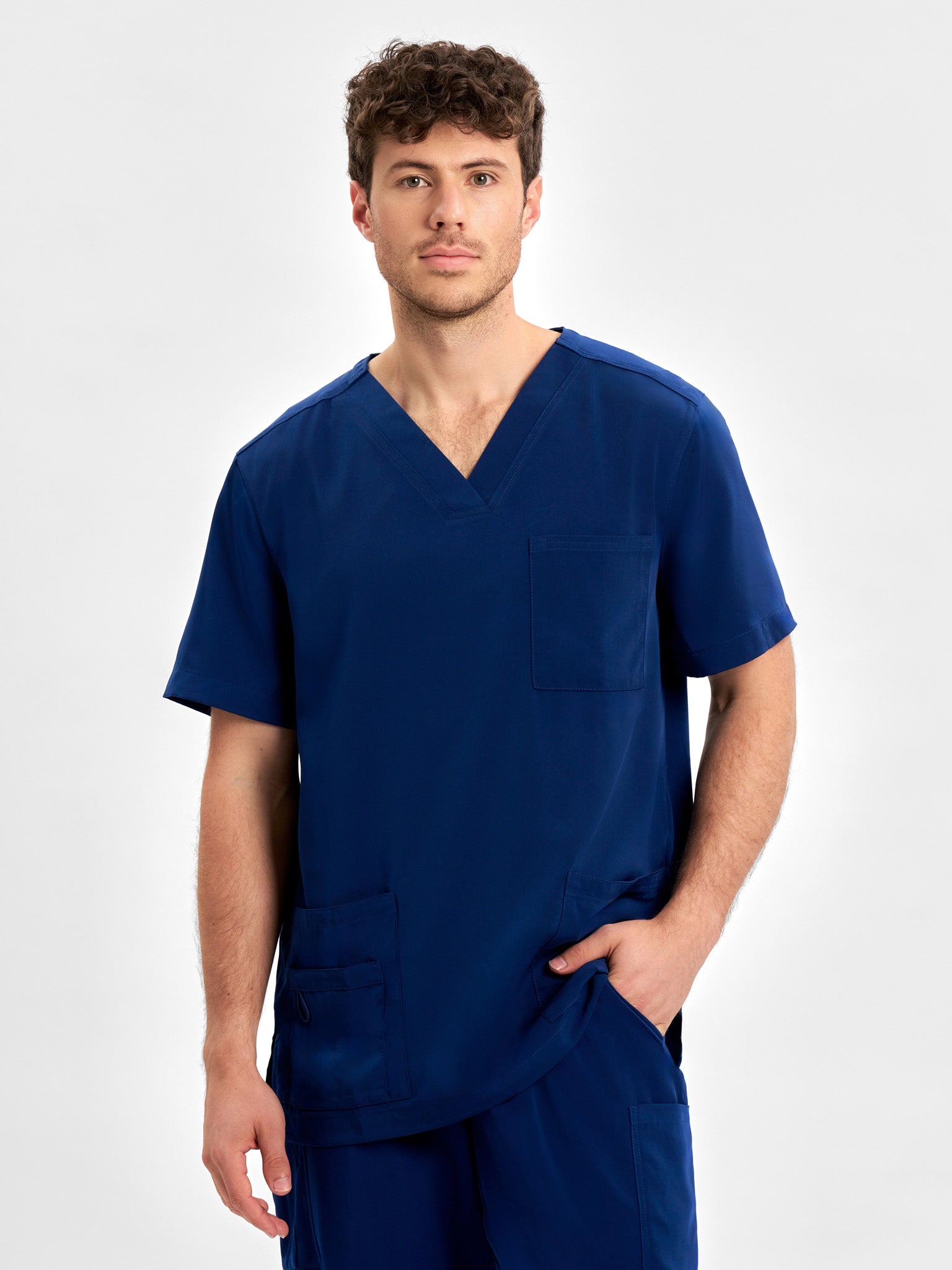 INAURA Avery Mens V-Neck Scrub Top CST945MS