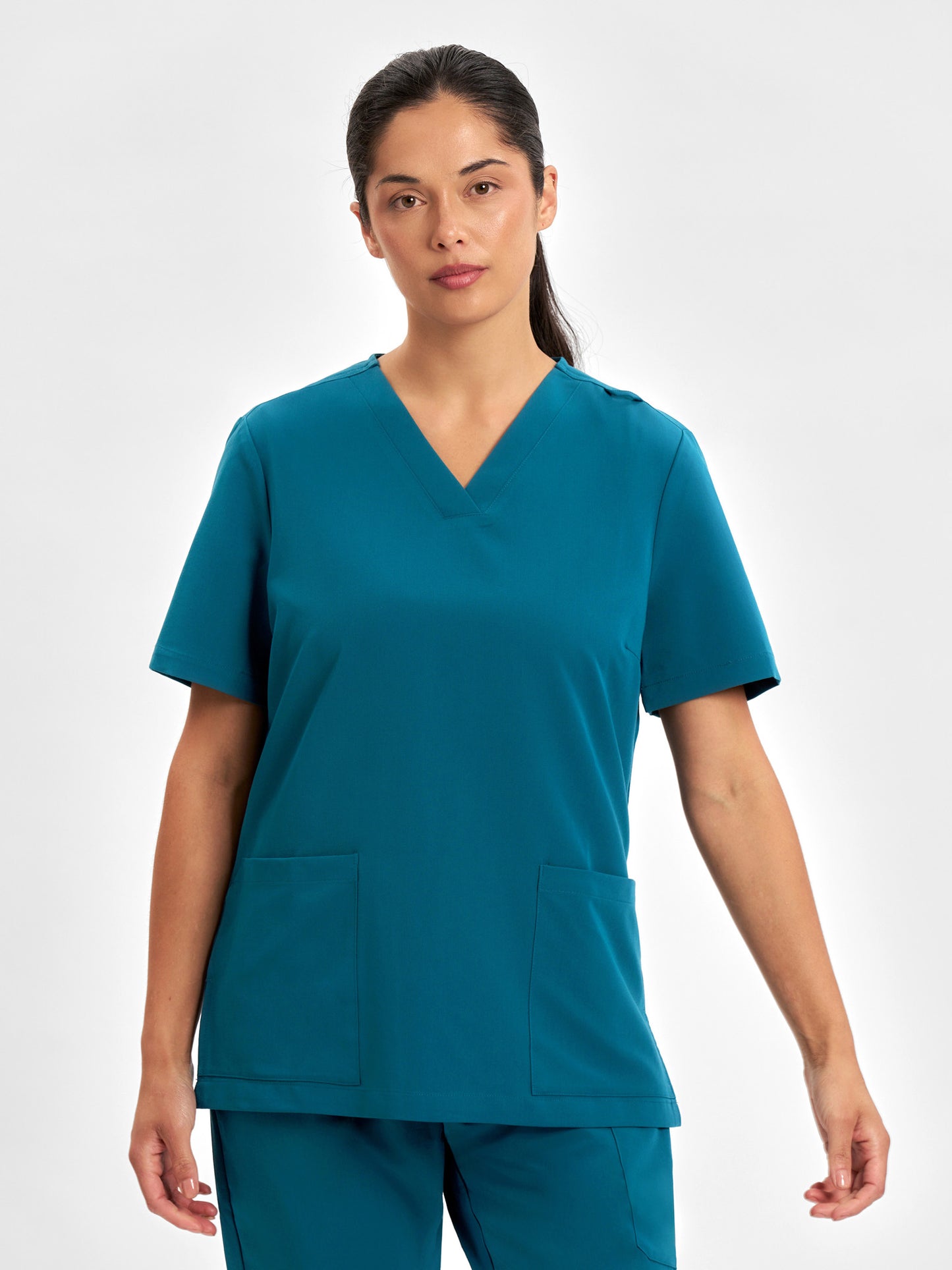 INAURA Pulse Womens V-Neck Scrub Top CU543LS