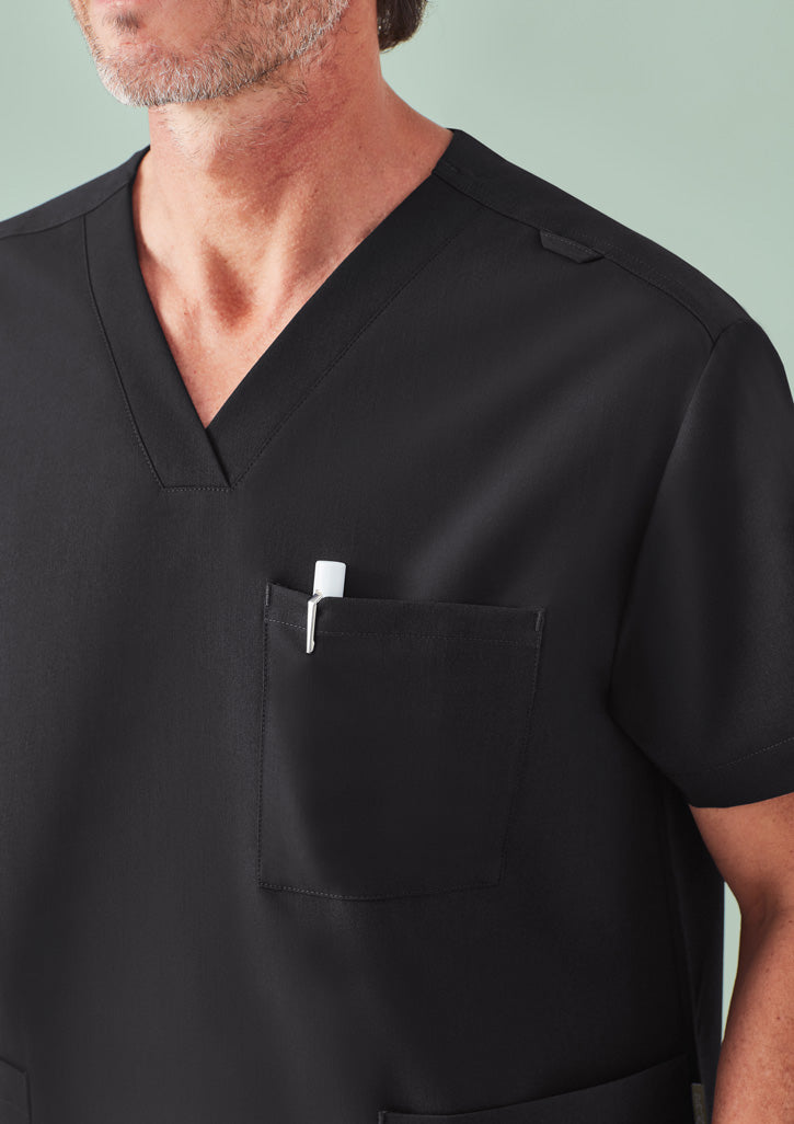 BIZ CARE Unisex Pulse V-Neck Scrub Top CU544US