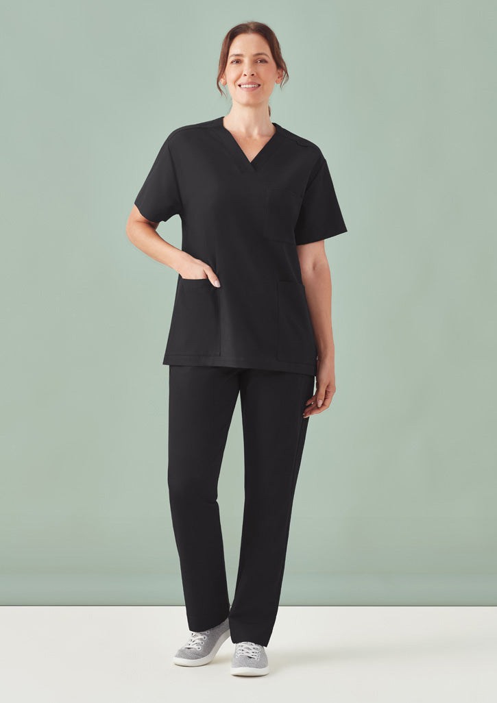 BIZ CARE Unisex Pulse V-Neck Scrub Top CU544US