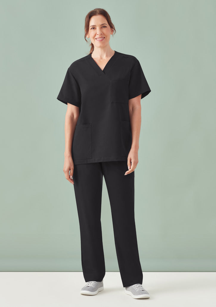 BIZ CARE Unisex Pulse V-Neck Scrub Top CU544US