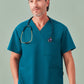 BIZ CARE Unisex Pulse V-Neck Scrub Top CU544US