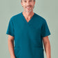 BIZ CARE Unisex Pulse V-Neck Scrub Top CU544US