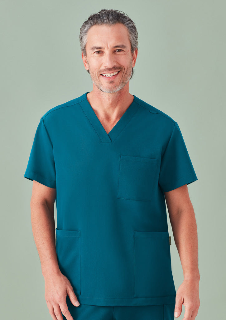 BIZ CARE Unisex Pulse V-Neck Scrub Top CU544US