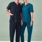 BIZ CARE Unisex Pulse V-Neck Scrub Top CU544US