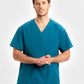 INAURA Pulse Unisex V-Neck Scrub Top CU544US