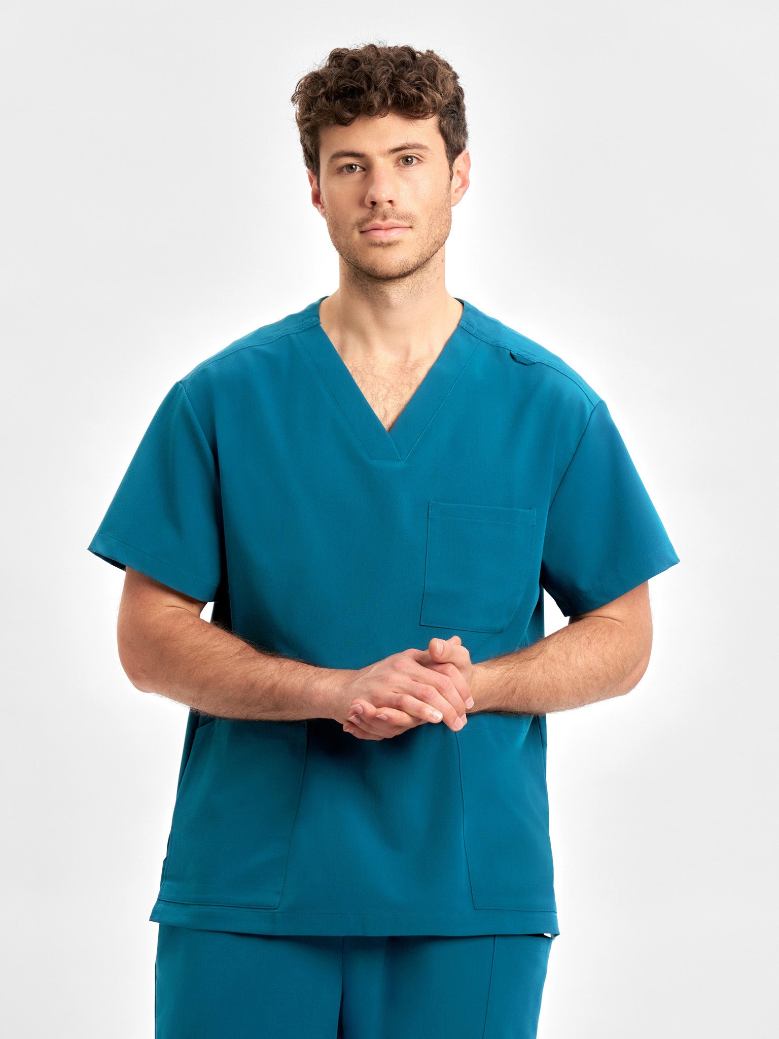 INAURA Pulse Unisex V-Neck Scrub Top CU544US