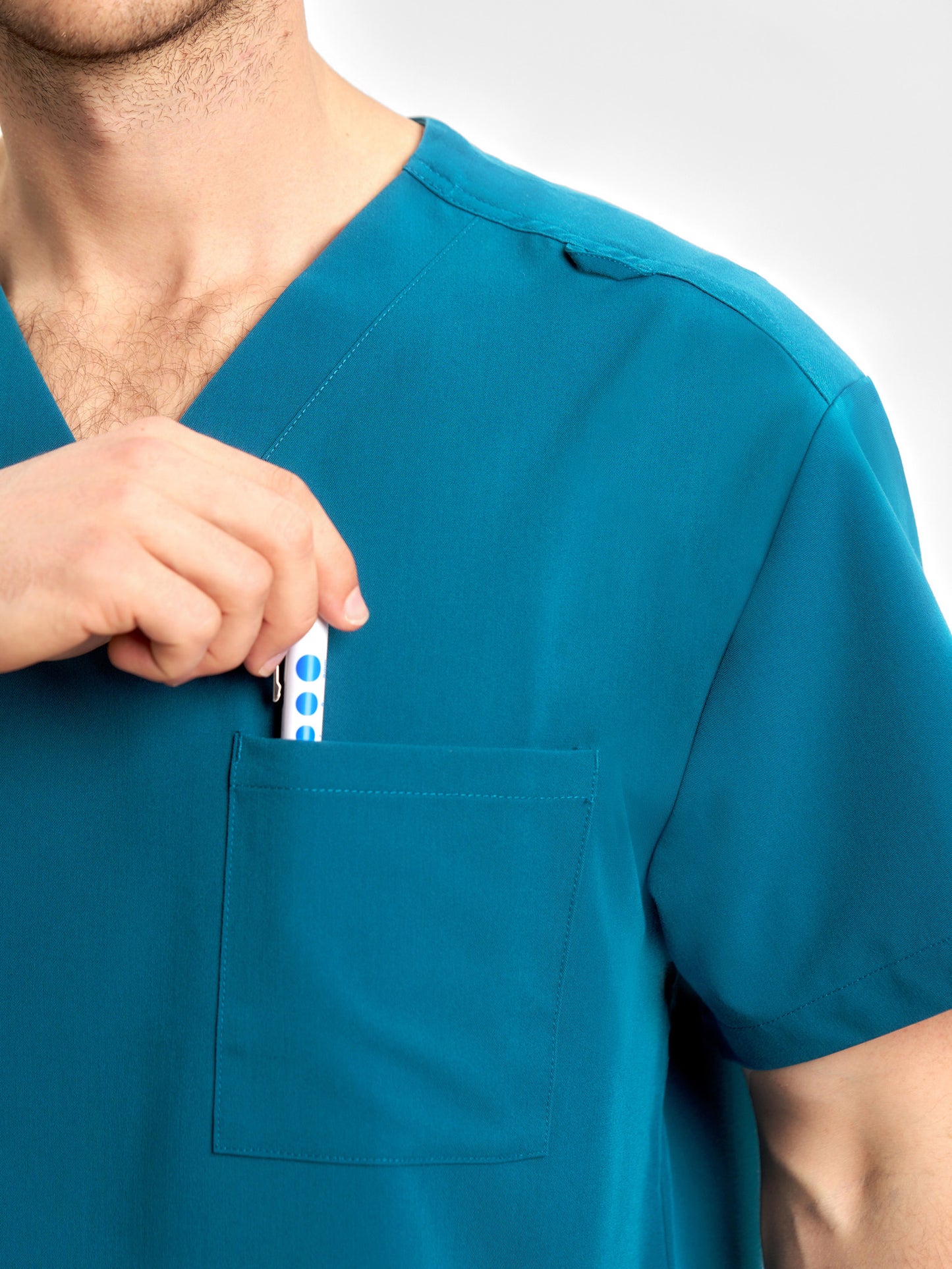 INAURA Pulse Unisex V-Neck Scrub Top CU544US