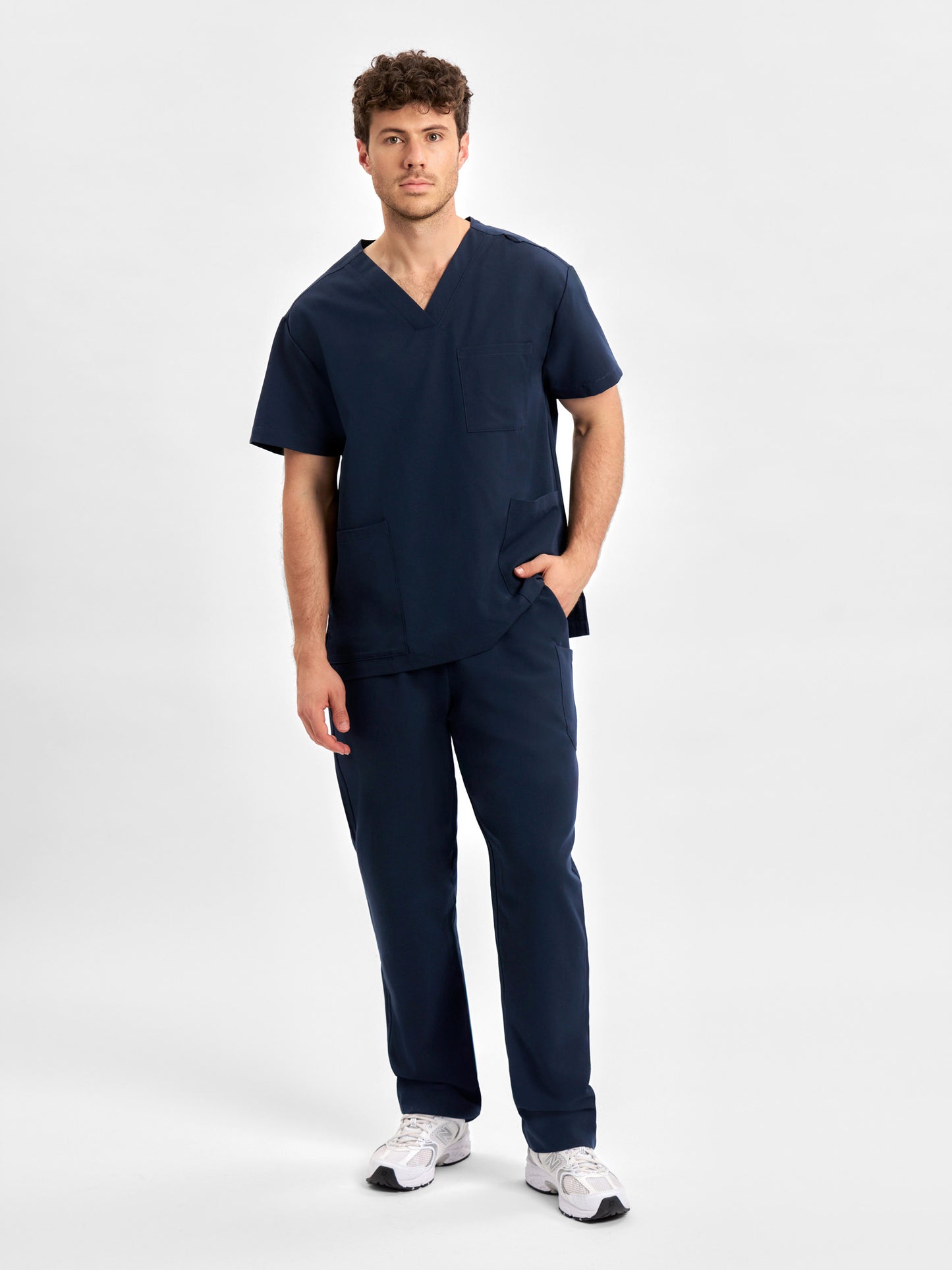 INAURA Pulse Unisex V-Neck Scrub Top CU544US