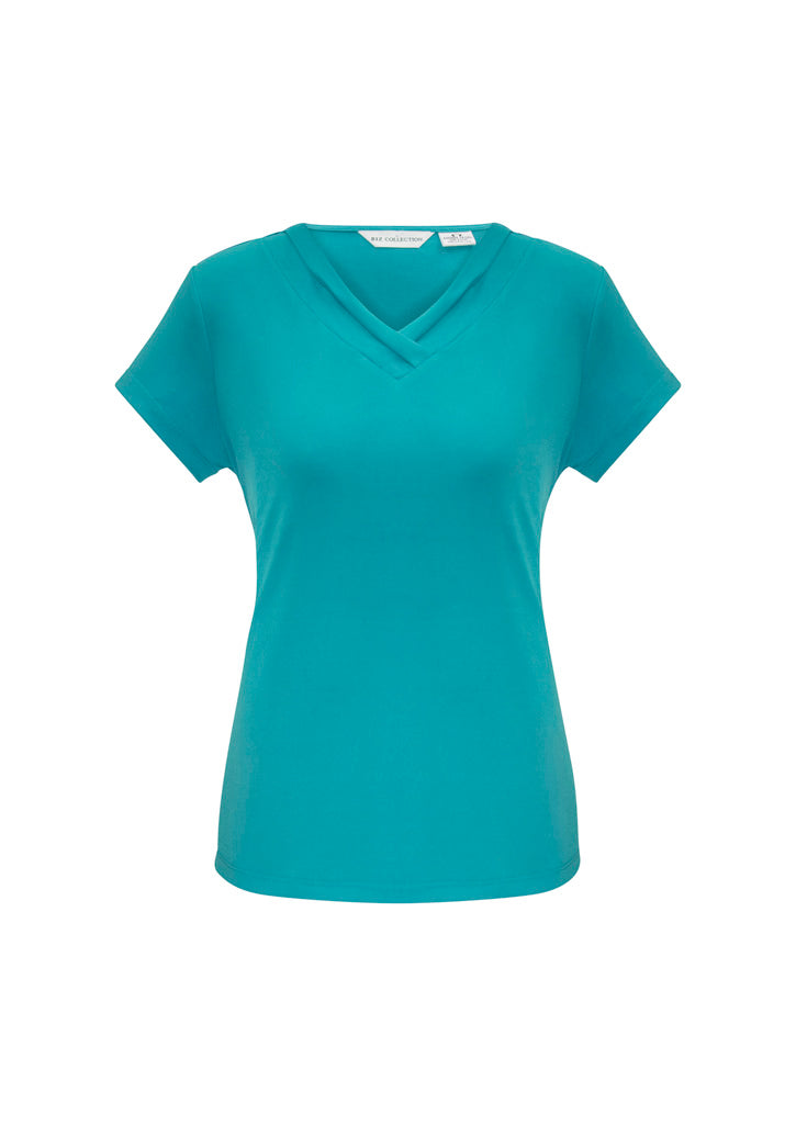 BIZ COLLECTION Womens Lana Short Sleeve Top K819LS Clearance