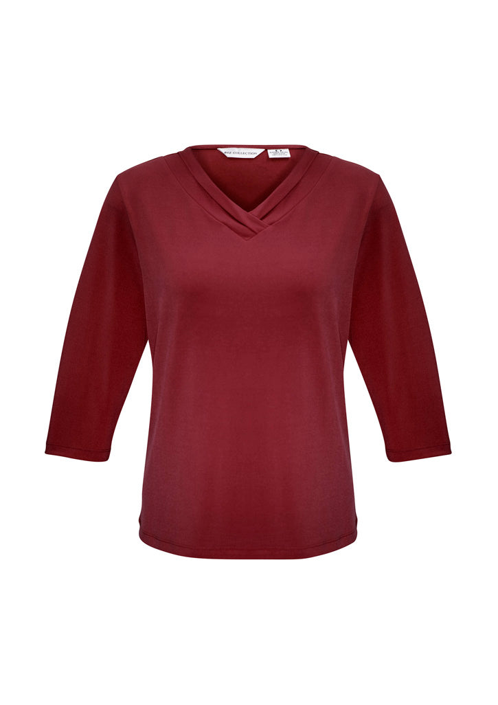 BIZ COLLECTION Womens Lana 3/4 Sleeve Top K819LT Clearance
