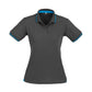 BIZ COLLECTION Womens Jet Short Sleeve Polo P226LS