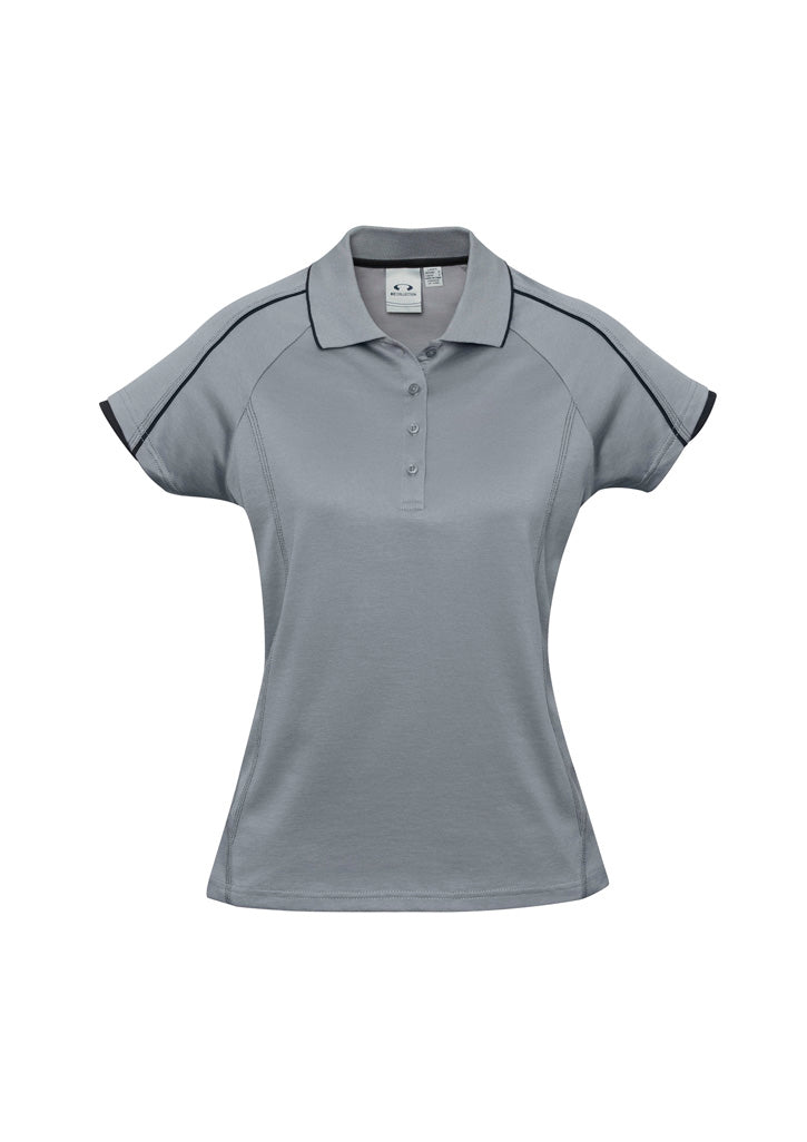 BIZ COLLECTION Womens Blade Short Sleeve Polo P303LS
