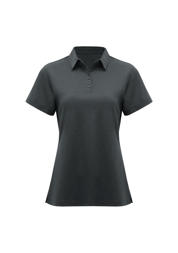 BIZ COLLECTION Womens Lotus Short Sleeve Polo P515LS