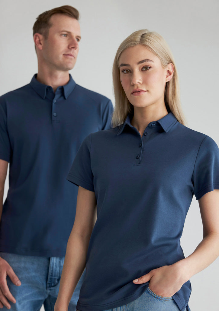 BIZ COLLECTION Mens Lotus Short Sleeve Polo P515MS