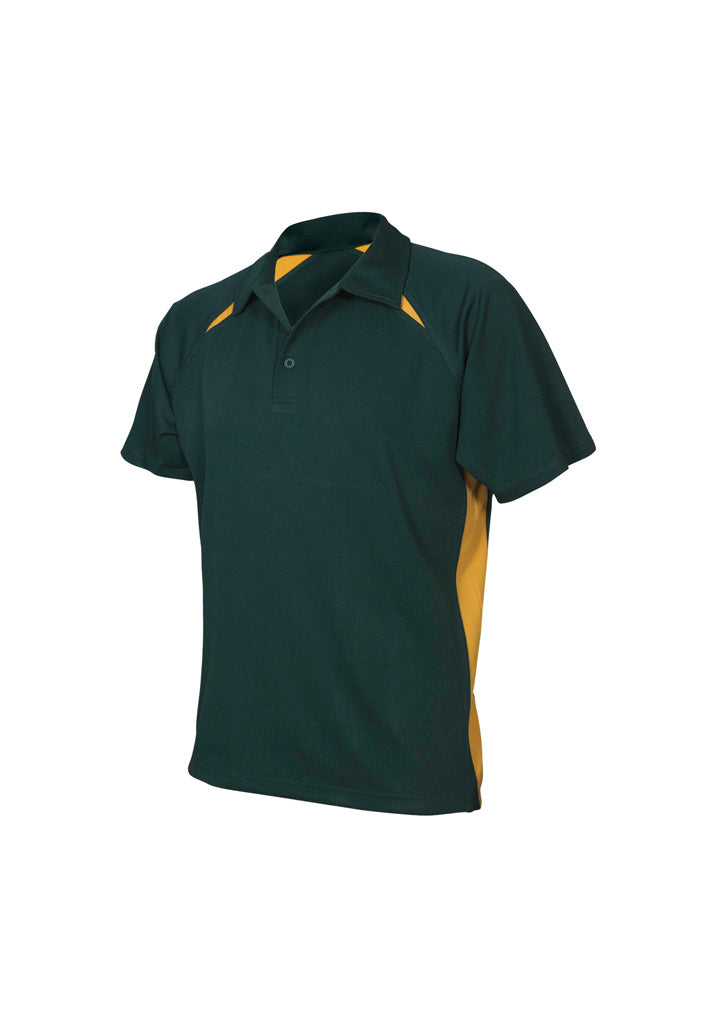 BIZ COLLECTION Mens Splice Short Sleeve Polo P7700