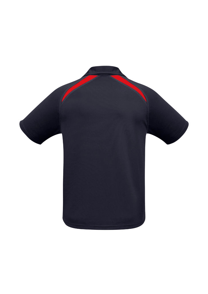 BIZ COLLECTION Mens Splice Short Sleeve Polo P7700