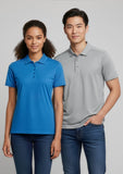 BIZ COLLECTION Womens Aero Short Sleeve Polo P815LS
