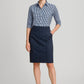 BIZ CORPORATES Womens Mid Waist Stretch Chino Skirt RGS264L