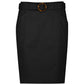 BIZ CORPORATES Womens Mid Waist Stretch Chino Skirt RGS264L