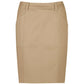 BIZ CORPORATES Womens Mid Waist Stretch Chino Skirt RGS264L